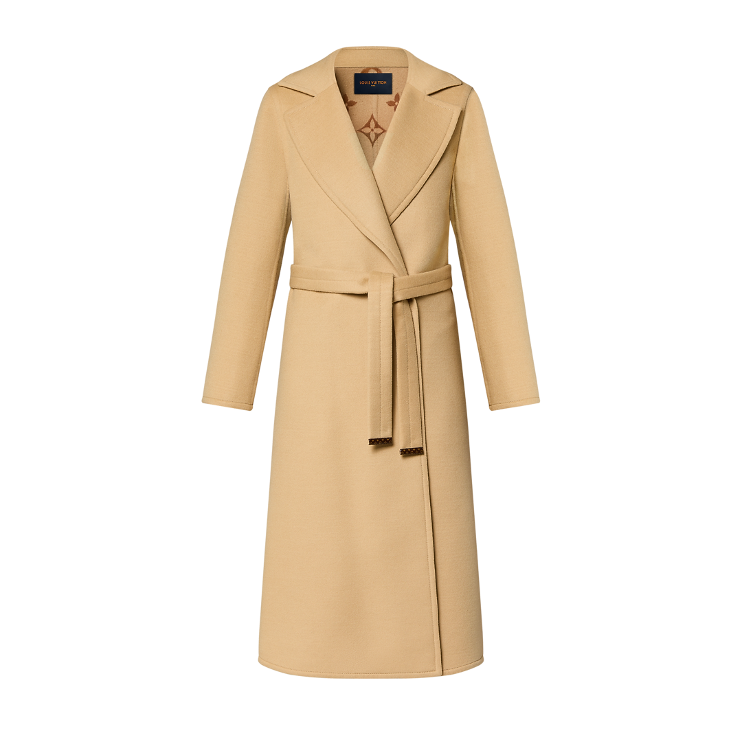 Signature Double Face Long Wrap Coat Women ReadytoWear LOUIS VUITTON